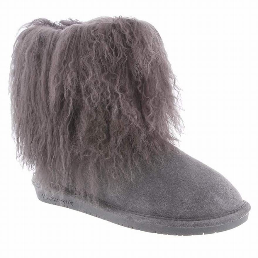 Bearpaw Boo Winter Boots UK - Women's Boots Deep Grey ||CYSPIF-038||